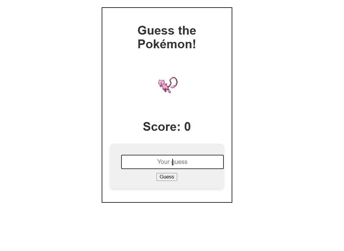 Guess that Pokemon